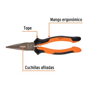 Alternative view of Pinza punta y corte 8' mango Comfort Grip, TRUPER EXPERT