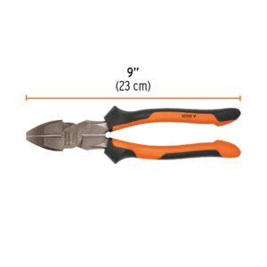 Pinza para electricista 9' alta palanca mango Comfort Grip - Imagen 3