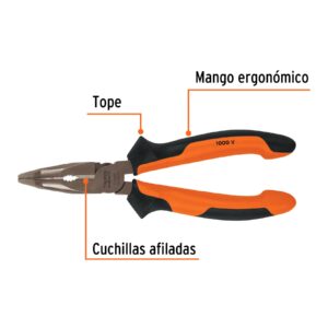 Alternative view of Pinza punta curva 6' mango Comfort Grip, TRUPER EXPERT