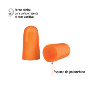 Alternative view of Tapones auditivos desechables sin cordón, bote 30 pares