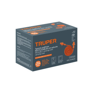 Tapón auditivo reutilizable con cordón y estuche, caja 50 pz - Imagen 5