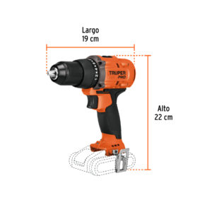 Taladro/destornillador 1/2', 20V, sin accesorios, TRUPER PRO - Imagen 3