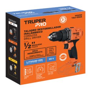 Taladro/destornillador 1/2', 20V, sin accesorios, TRUPER PRO - Imagen 4