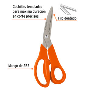 Alternative view of Tijera 8' multiusos,cuchilla dentada,acero inoxidable,TRUPER