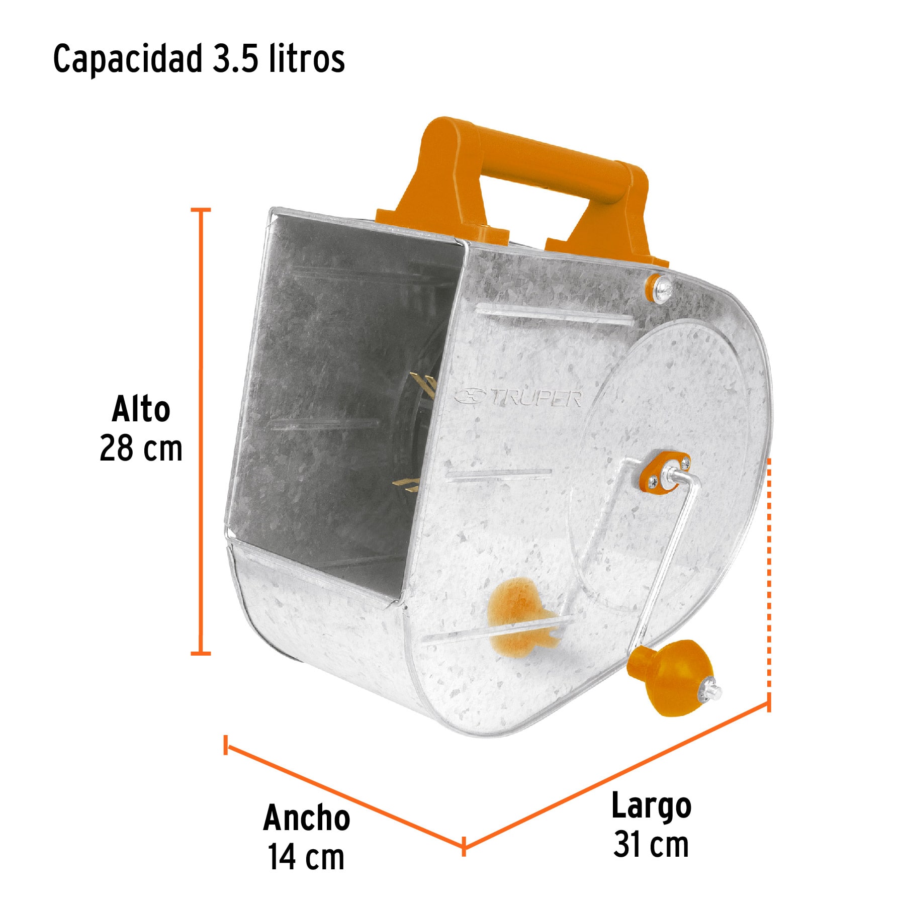 Tirolera galvanizada profesional, TRUPER - Imagen 3