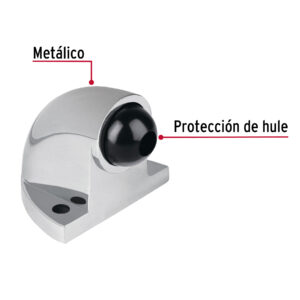 Alternative view of Tope tipo codo para puerta, acabado cromo, HERMEX