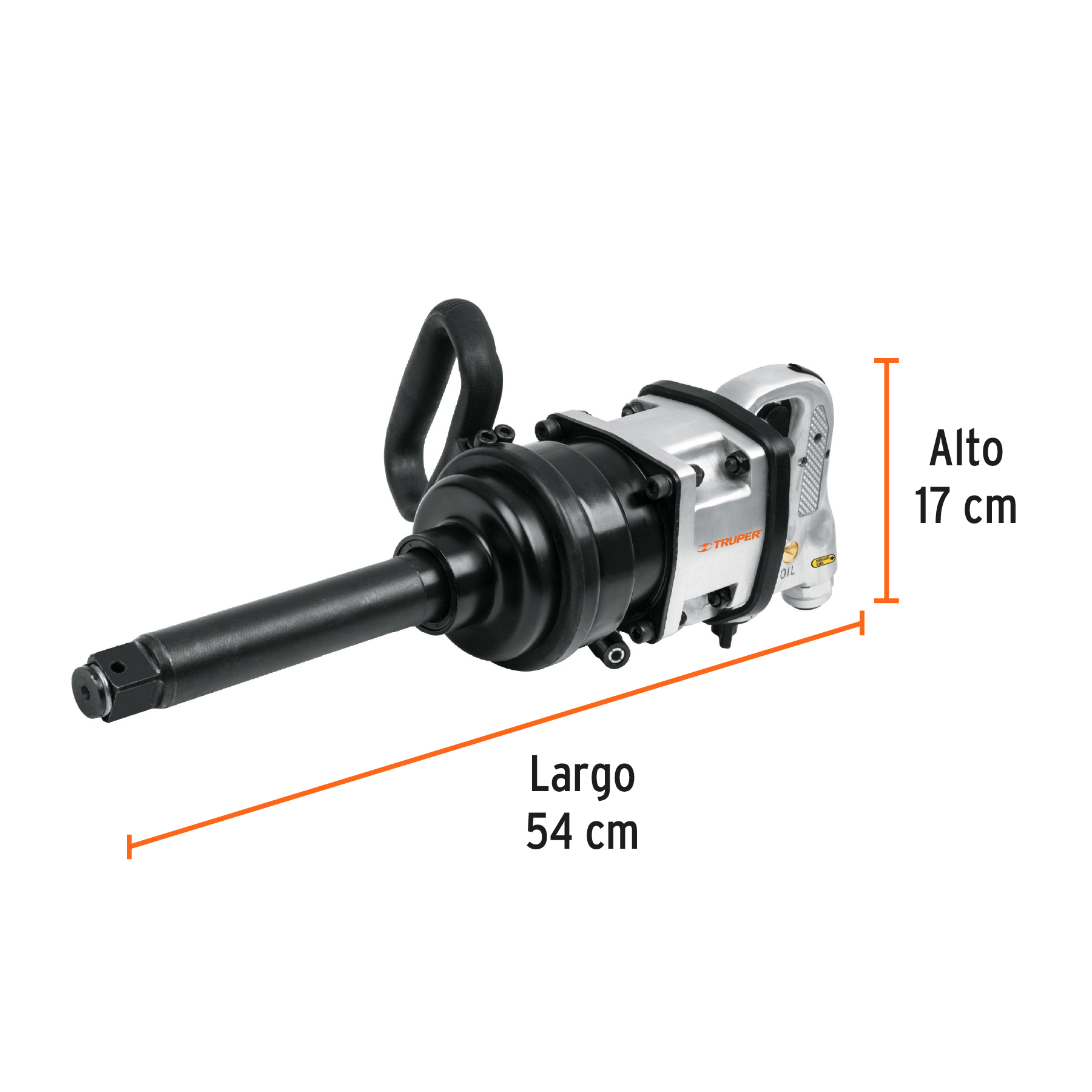 Llave (pistola) de impacto neumática 1', ind, TRUPER - Imagen 3