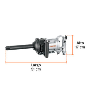 Llave (pistola) de impacto neumática 1", industrial, TRUPER - Imagen 3