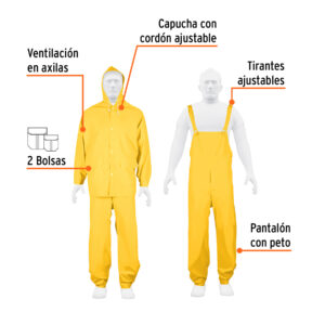 Alternative view of Conjunto impermeable triple capa, talla CH, TRUPER EXPERT