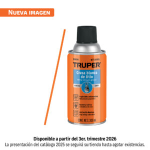 Grasa blanca de litio en aerosol 295 ml, TRUPER