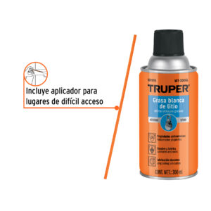 Alternative view of Grasa blanca de litio en aerosol 295 ml, TRUPER